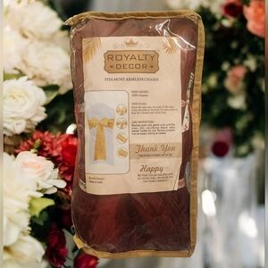 Organza Chair Bows In Burgundy